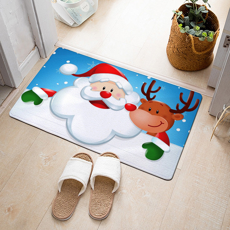 Christmas Floor Mat Bedroom Bathroom Home Absorbent Non-slip Pi-Mart