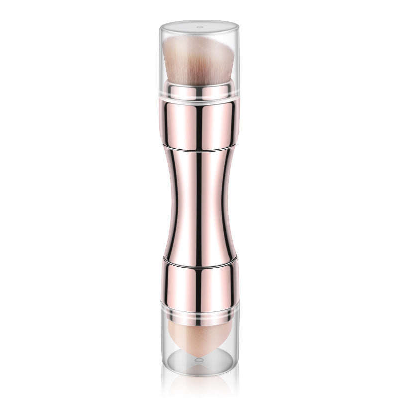 Retractable Metallic Four-in-one Multifunctional Makeup Brush Pi-Mart