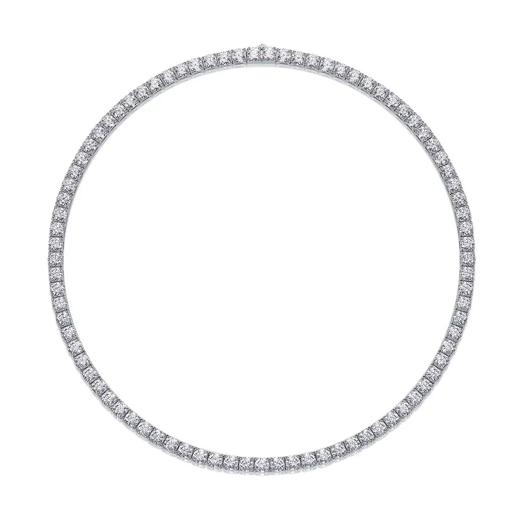 Endless Stream Of Stars 0.5ct Luxury Fashion Mossan Diamond S925 Silver Necklace