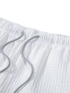 Men's Classic Textured Shorts with Elastic Waist