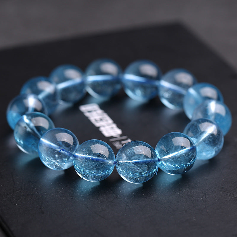 Women's Natural Ice Aquamarine Bracelet Crystal Bracelet