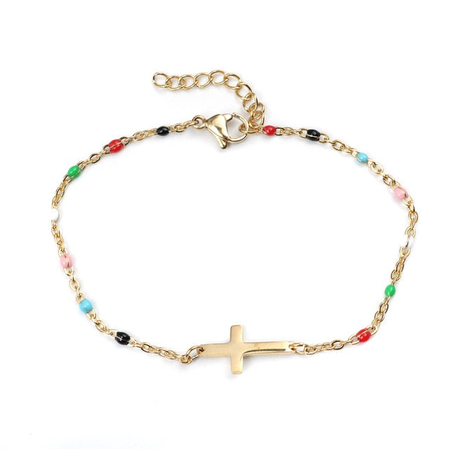 Link Cable Chain Stainless Steel Bracelets Pi-Mart