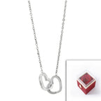 Simple Stainless Steel Plating Love Engraved Necklace Pi-Mart