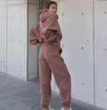 New Style Autumn And Winter Women's New Casual Hoodie Coat Sports Suit - SJB-DIAMOND ELITES