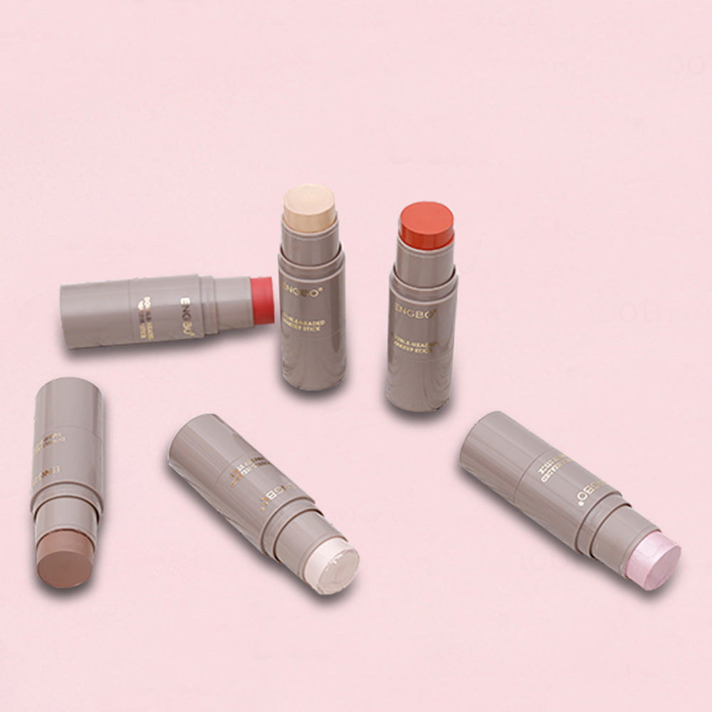 Contour Stick 6-color Double-headed Highlighter Brightening Pi-Mart