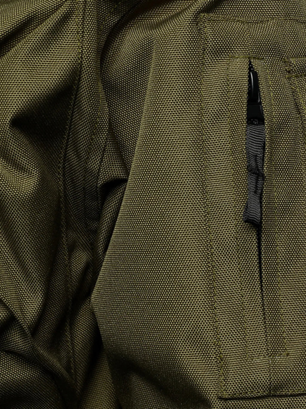 Men's Full Size Multi Buckle Water-Resistant Jacket Plus Size