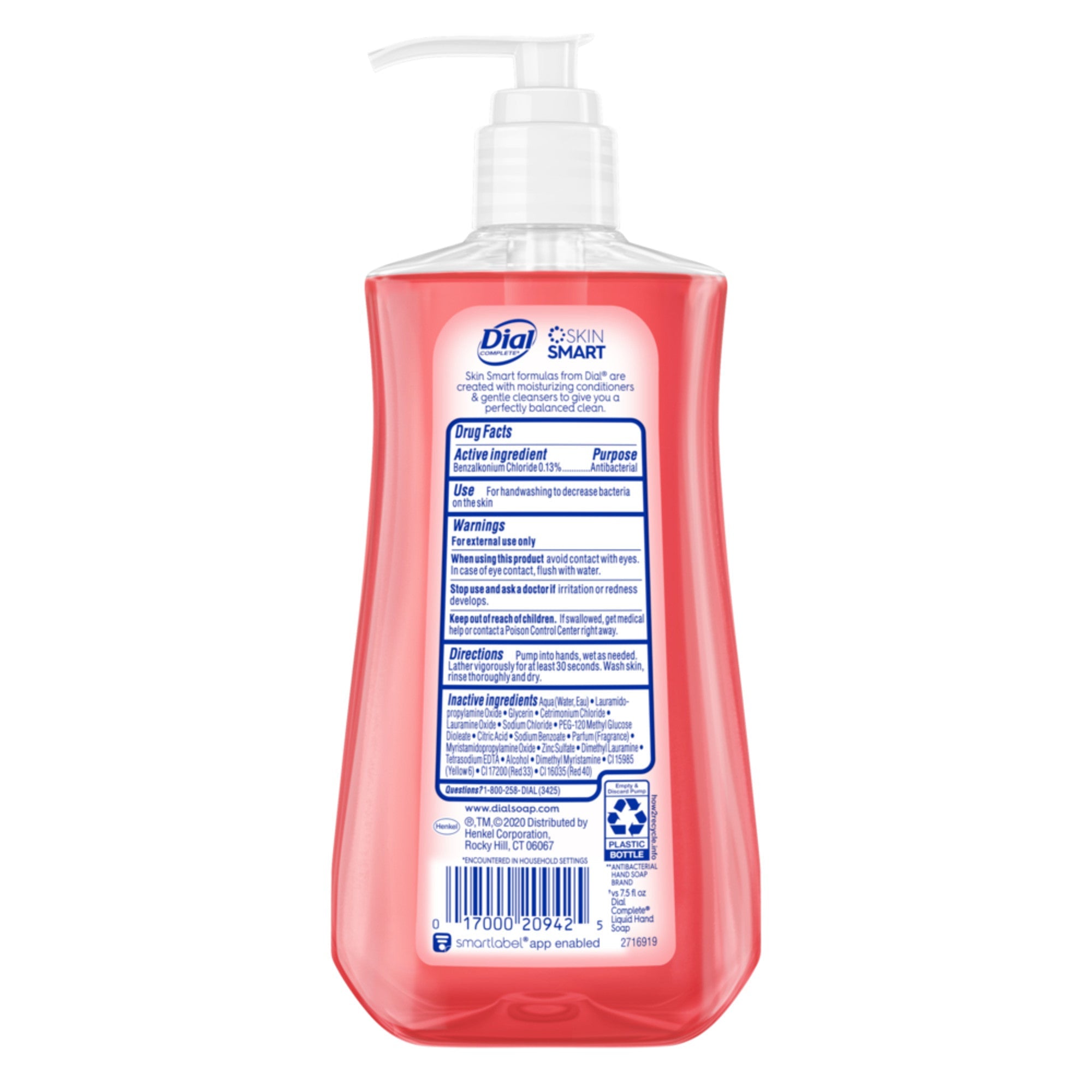 Dial Antibacterial Liquid Hand Soap, Pomegranate Tangerine, 11 fl oz