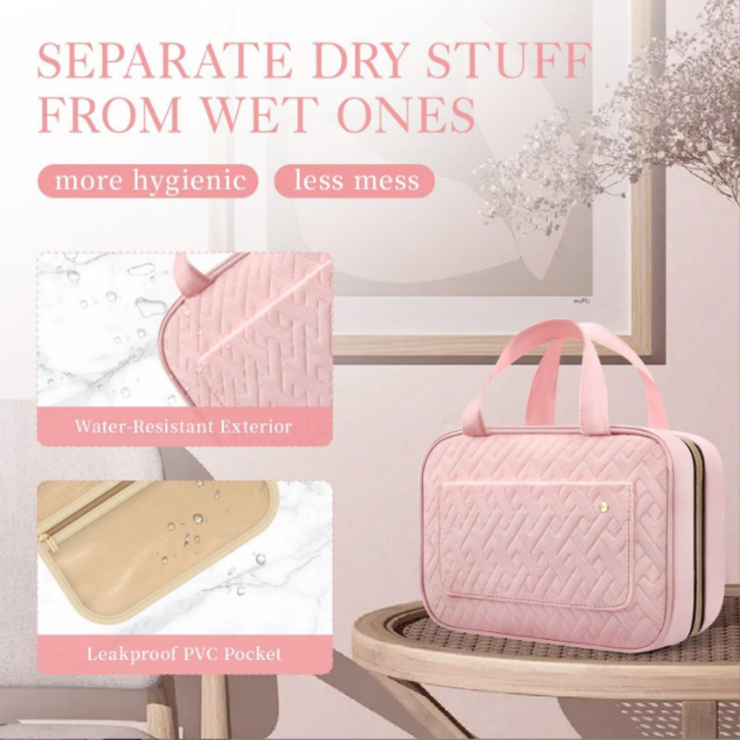 Travel Wash Bag, Portable Cosmetic Bag with Hook, Travel Ladies Wash Bag, Toiletry Bag - SJB-DIAMOND ELITES
