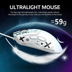 ATTACK SHARK R1 PRO 59g SUPERLIGHT Mouse, PixArt PAW3311 Gaming Sensor, BT/2.4G Wireless/Wired Gaming Mouse, 6 Adjustable Up To 18000, 65 Hrs Battery, Office Mice For Win11/Xbox/PS/Mac (()Black ) Lootquake LLC