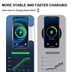 Foldable 3 in 1 Wireless Charger for iPhone and Apple Watch Pi-Mart