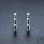 Fashion Simple Zircon Women's Copper Earrings Pi-Mart
