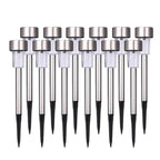 Garden Premium LED Solar Luxury Stainless Steel Lights For Yard Pathway Walkway More Pieces Outdoor - SJB-DIAMOND ELITES