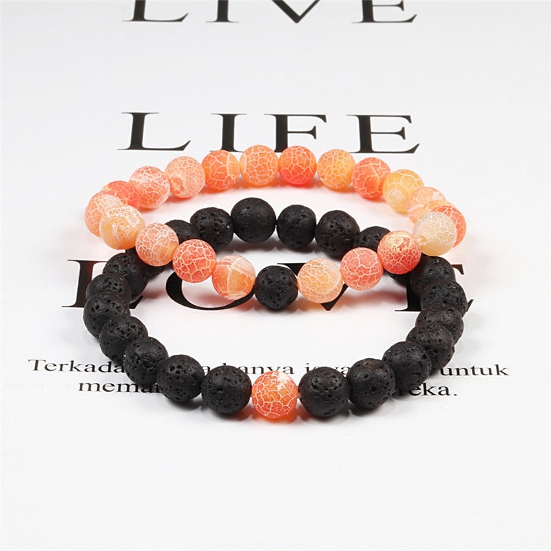 Tiger Eye Beaded Couples Bracelets - SJB-DIAMOND ELITES