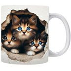 Cat Hollow Wall Ceramic Coffee Mug Pi-Mart