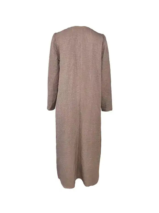Women's V-neck Solid Color Fashionable Dress - SJB-DIAMOND ELITES