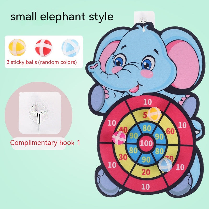 Children's Toy Sticky Ball Dart Plate Throwing Pi-Mart