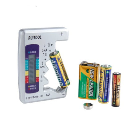 Universal Digital Battery Tester LCD AA AAA 9V 1.5V Button Cell Battery Capacity Check Detector Capacitance Diagnostic Tool Pi-Mart