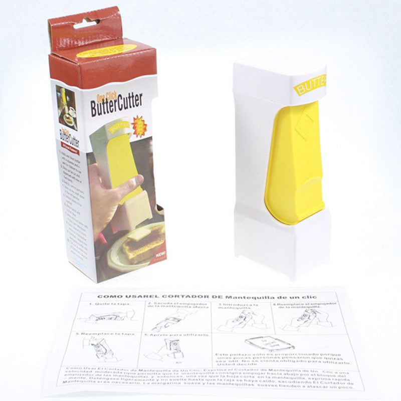 2023 Stick Butter Cutter Cheese Slicer One-Button Dispenser For Cutting Butter Storage Box Cheese Cooking Steak Kitchen Supplies Pi-Mart