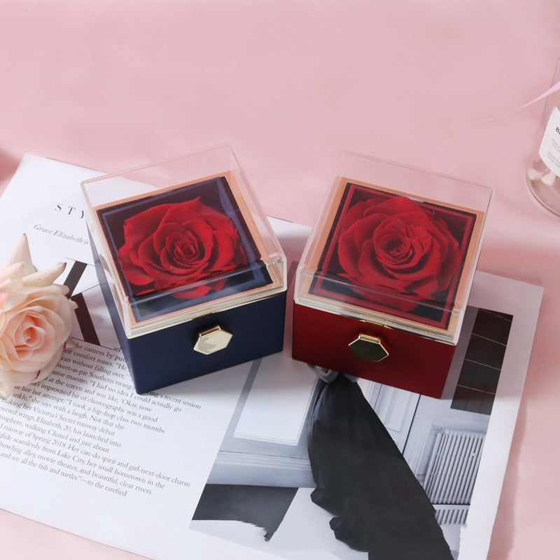 Acrylic Ring Box Valentine's Day Proposal Confession Pi-Mart