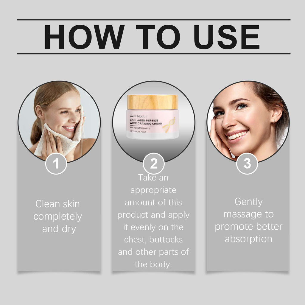West&Month Collagen Polypeptide Skin Care Cream, Facial Hydrating Skin Care And Moisturizing Skin Moisturize Lootquake LLC