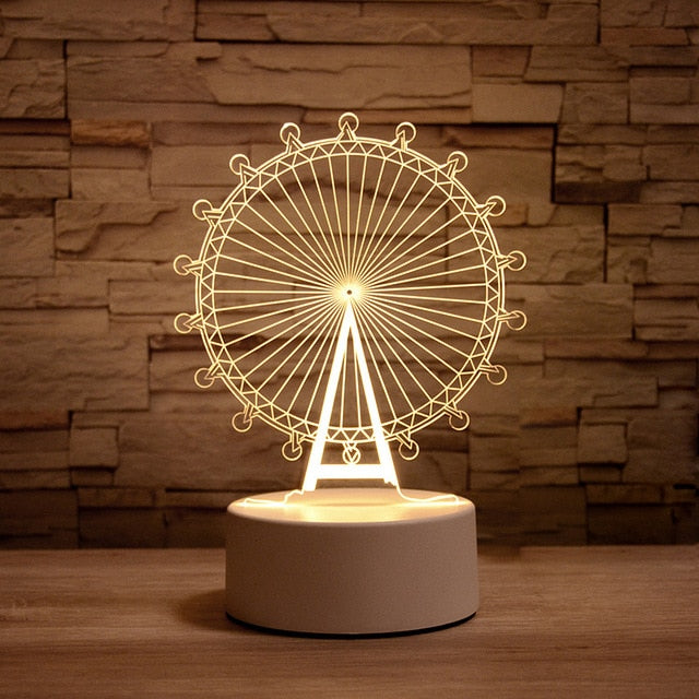 3D Table Night Lamp - SJB-DIAMOND ELITES
