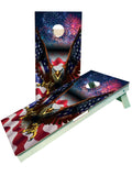 Eagle American Flag Fireworks Cornhole Boards - SJB-DIAMOND ELITES