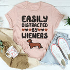 Easily Distracted By Wieners Tee Peachy Sunday