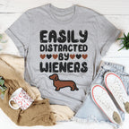 Easily Distracted By Wieners Tee Peachy Sunday