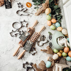 Easter Spring Rolling Pins for Kids and Bakers - Embossed Cookie Dough Pins BandsCo Straps