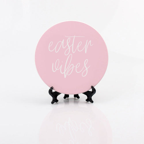 Easter Spring Ceramic Coaster Set 4 Inch Absorbent Drink Coasters Table Protectors Pack BandsCo Straps