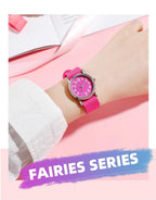Easy To Read Quartz Watches Nylon Strap Sweat Proof Movement Analog Watch For Girls Boys Teens Minimalist Wrist Watch With Soft Band Learning Time Watch First Watch Soft Cloth Strap Stevvex