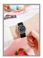 Easy To Read Quartz Watches Nylon Strap Sweat Proof Movement Analog Watch For Girls Boys Teens Minimalist Wrist Watch With Soft Band Learning Time Watch First Watch Soft Cloth Strap Stevvex