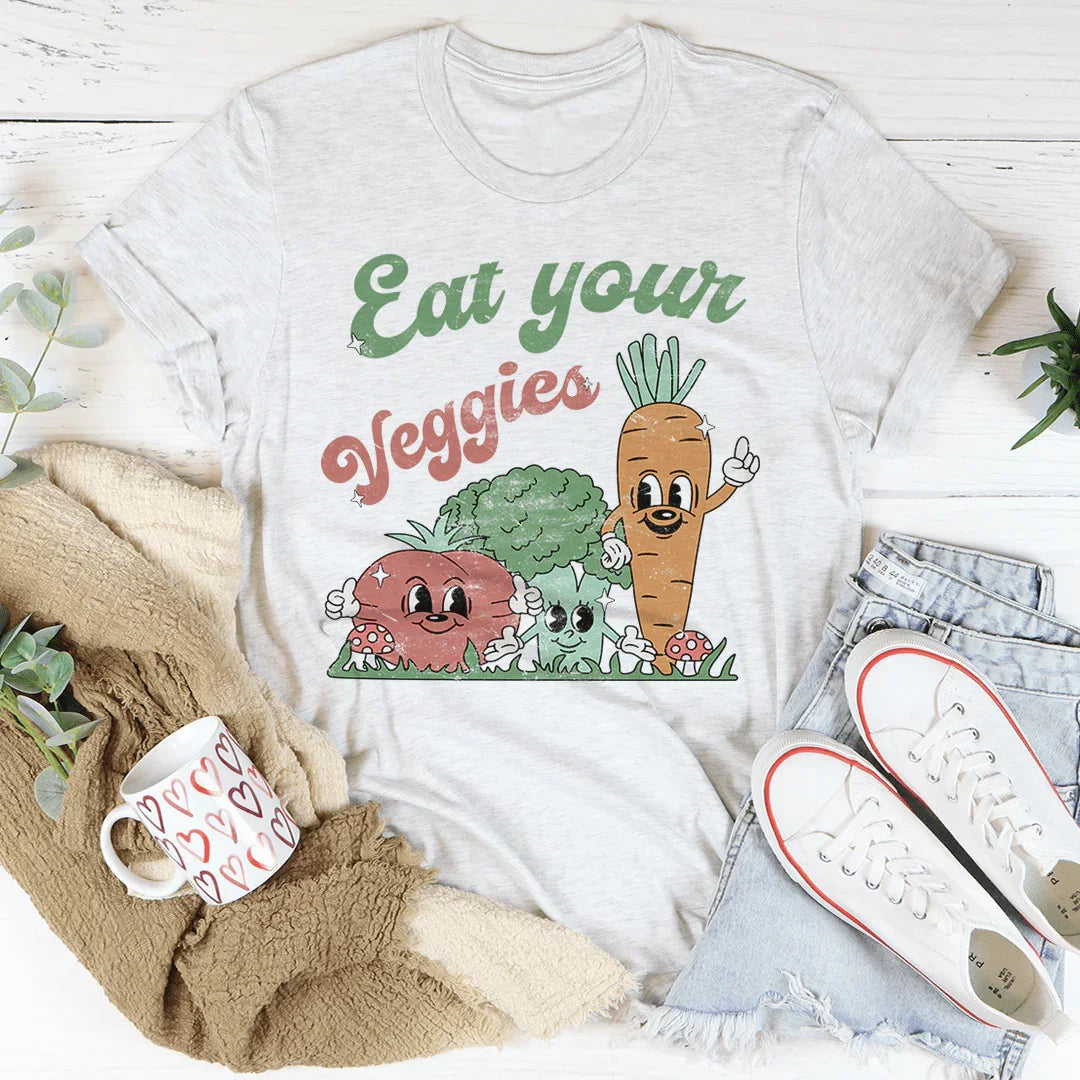 Eat Your Veggies Tee Peachy Sunday