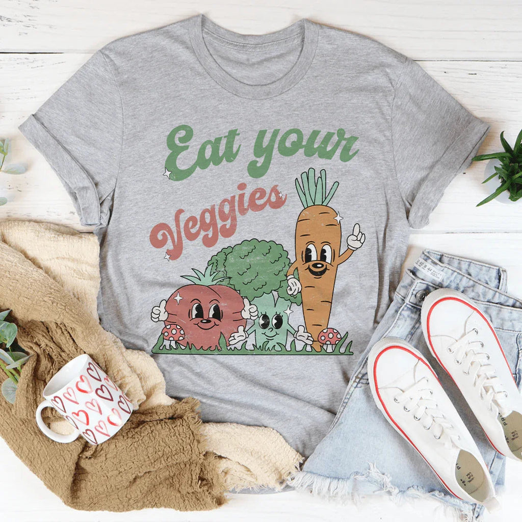 Eat Your Veggies Tee Peachy Sunday