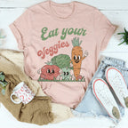 Eat Your Veggies Tee Peachy Sunday