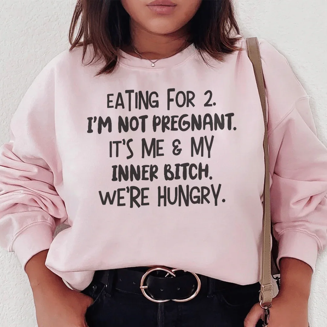 Eating For Two Sweatshirt Peachy Sunday