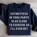 Eating Pizza Sweatshirt Peachy Sunday