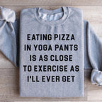 Eating Pizza Sweatshirt Peachy Sunday