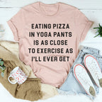 Eating Pizza Tee Peachy Sunday