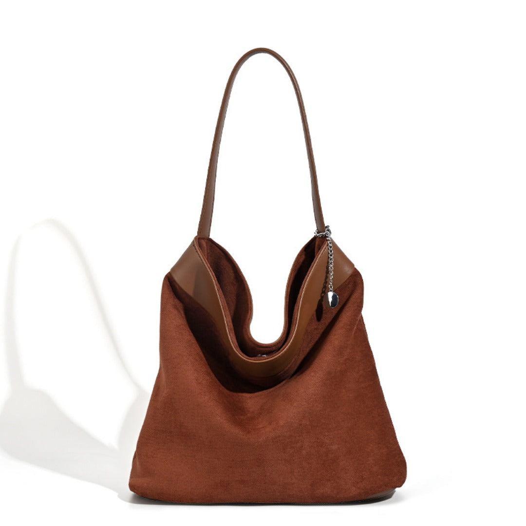 Design suede bucket bag, suede hobo bag for women, vintage minimalist tote hobo bag for women - SJB-DIAMOND ELITES