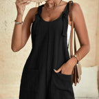 Women's New Front Pocket Repair One-piece Jumpsuit Solid Color Pocket Jumpsuit - SJB-DIAMOND ELITES