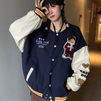 Female Student American Cardigan Retro Jacket Trend Pi-Mart