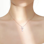 Necklace Women's All-match Sterling Silver Design Zircon