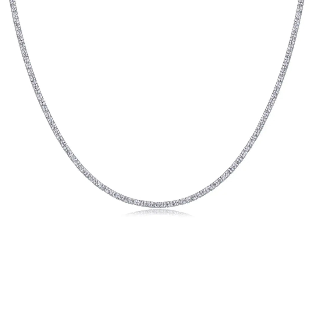 Winter Lake Luxury Fashion Set Mosan Diamond S925 Silver Necklace Rivaling Natural Diamonds