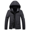 Outdoor Men's Plus Fleece Warm Cotton Jacket