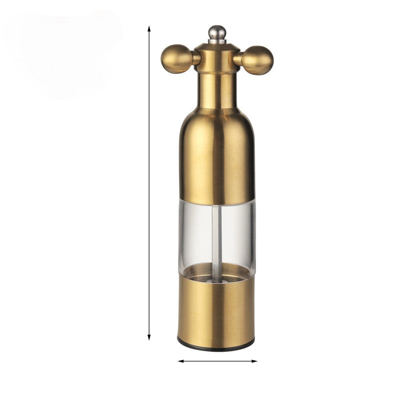 Pepper Mill Gadgets Pepper and Salt Grinder Grinding 4 Color Garlic Grinding Spice Grinder Kitchen Creative Tools BBQ Accessory Pi-Mart
