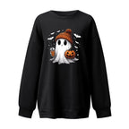 Fashion Drop-shoulder Sweater Women's Halloween Velvet Hoodie Pi-Mart