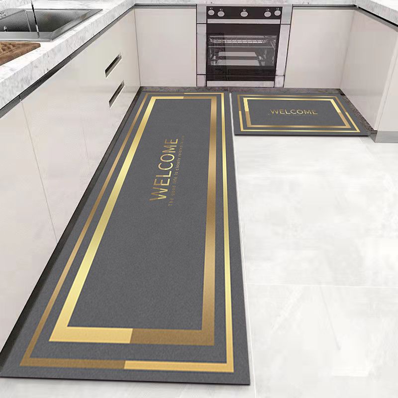 Kitchen Floor Mat Absorbent Oil Absorption Carpet Bedside Rug Non-slip Mat Pi-Mart
