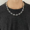 Stainless Steel Z Letter Chain Necklace Pi-Mart