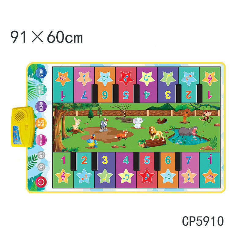 Children's Early Childhood Education Animal Piano Mat Multifunctional Music Blanket Toy Pi-Mart